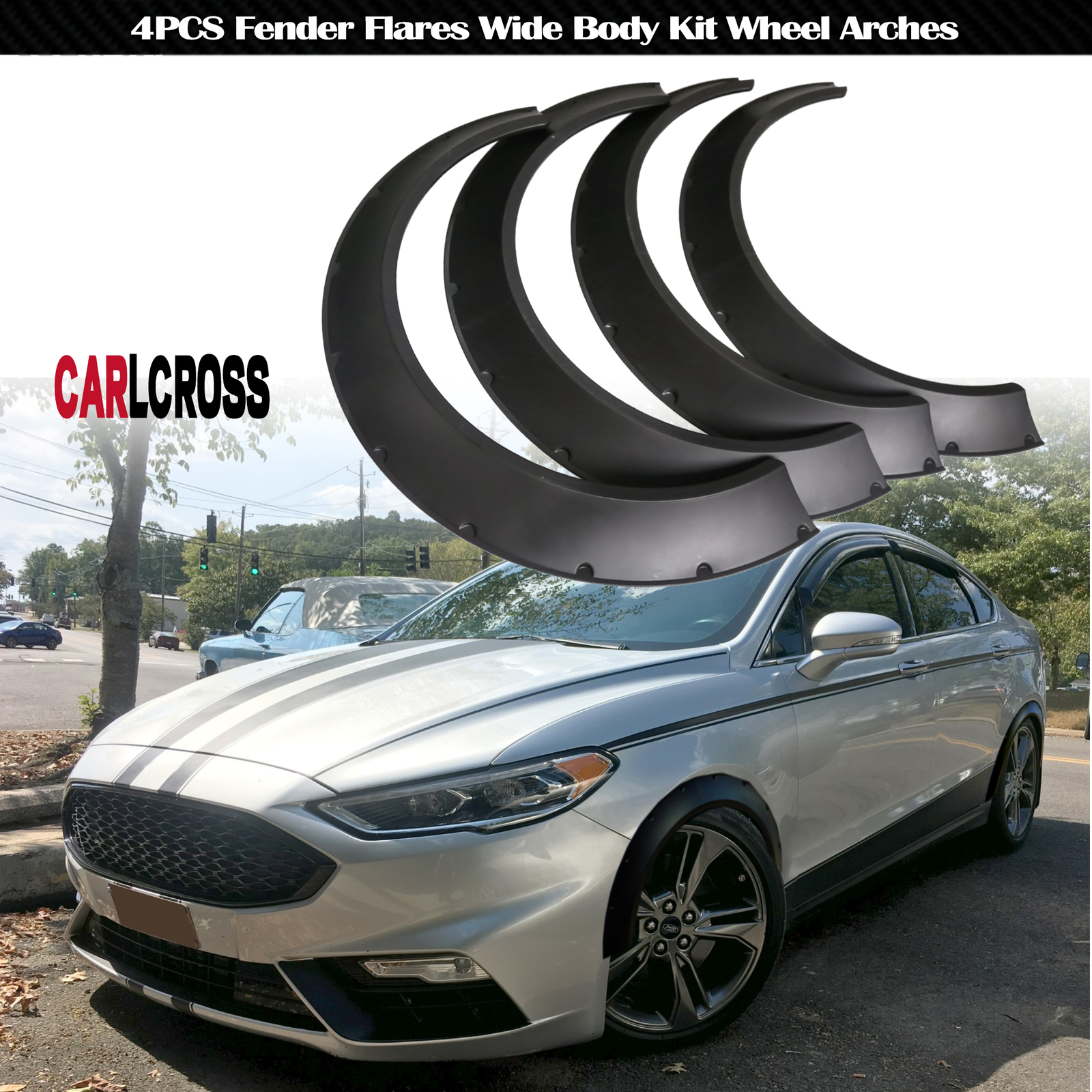 For Ford Fusion Fender Flares Wide Body Kit Wheel Arches Kit 4PCS