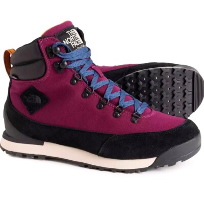 North Face MENS Back-To-Berkeley IV Textile Boots, Waterproof, Boysenberry, Sz10