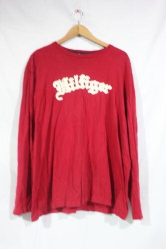 Vintage Tommy Hilfiger Shirt Men's XL Red 90's Y2K