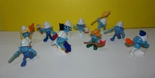 Smurf Figures PVC Lot of McDonalds Farmer  Smurfette Brainey Clumsy Handy ect