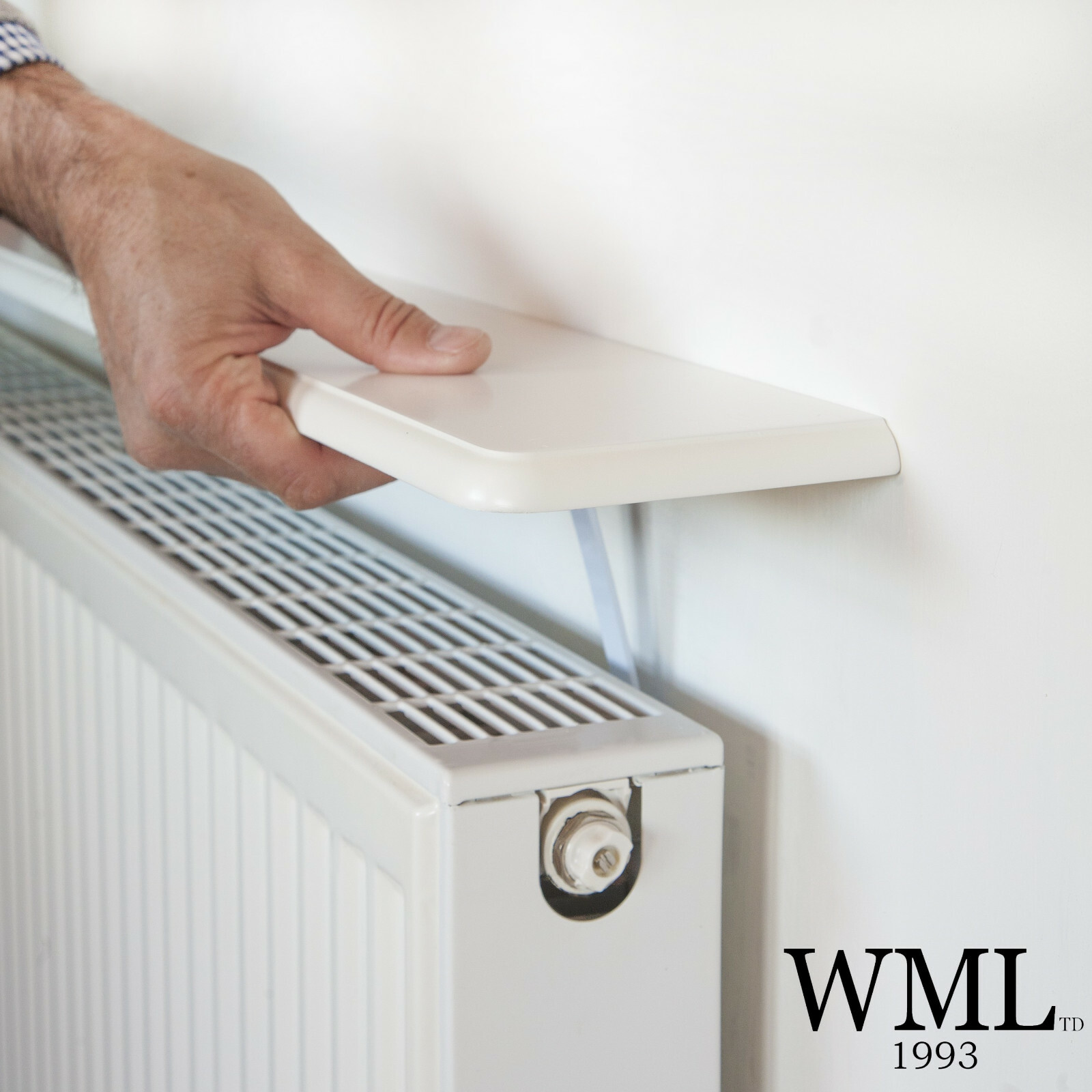 Smart Living Radiator Shelf, Easy to Install White Finish 24" / 36