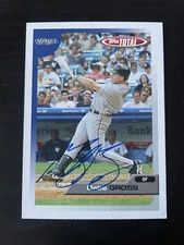 2005 Topps Total #441 Gabe Gross Toronto Blue Jays Signed Card Autographed
