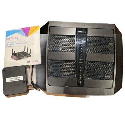Netgear Nighthawk X6 R8000 AC3200 Tri-Band 4-Port Gigabit AC Router *USED