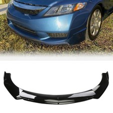 For 09-11 Honda Civic Sedan Black Front Bumper Chin Lip Spoiler Spoiler Body Kit For 09-11 Honda Civic Sedan Black Front Bumper Chin Lip Spoiler Spoiler Body Kit