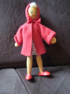 vintage red riding hood doll