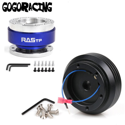 Blue Steering Wheel Quick Release Hub Adapter Boss Kit For Honda Civic 96-00 EK