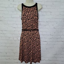 Loft Animal Print Sleeveless Dress Women's Size Medium