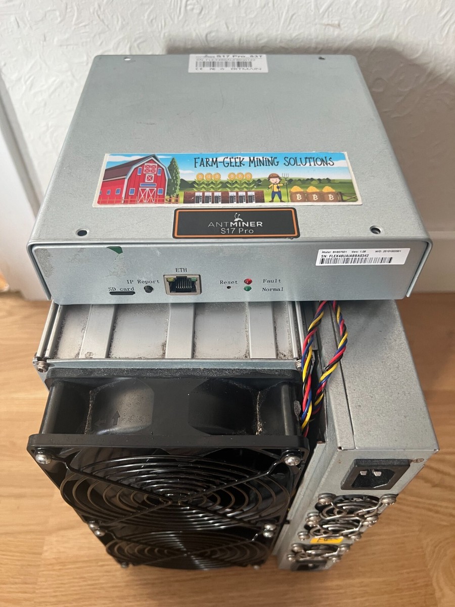 Bitmain Antminer S17/S17 PRO Asic Miner No Hashboards Not s19