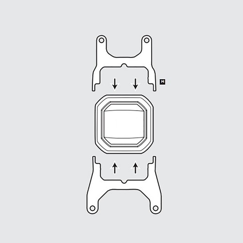 Cooler Mounting Montage Halterung für Corsair Hydro Series H60 H100i H115i H150i - Afbeelding 3 van 3