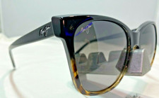 MAUI JIM ALEKONA MJ 793-02T BLACK TOKYO TORTOISE GREY POLARIZED SUNGLASSES 9.5