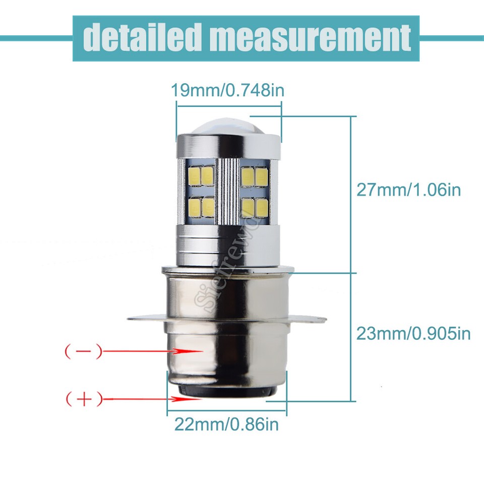 1PC DC 6V-24V Lampadina P36D 5730 12 LED Vecchia Lampada Per Faro - Foto 4