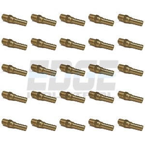 3/8 SWIVEL HOSE BARB X 1/4 MALE NPT Brass Fitting Gas Fuel Water Air 10 Pieces