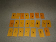 1969 Uncle Milton Ant Farm Game - replacement 22x orange card set