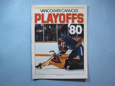 1979/80 VANCOUVER CANUCKS BUFFALO SABRES PROGRAM GILBERT PERREAULT GARY BROMLEY
