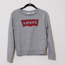 Levi's Gray Sweatshirt with Red Logo - Size XS - Casual Cool Vibes
