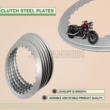 JINFANNIBI Clutch Friction & Steel Plates Kit – Harley-Davidson Sportster 883 1200 1991-2022 – UPC 768399804028