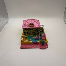 Vintage 1994 Bluebird Polly Pocket Nursery School Playset Compact Pink Yellow