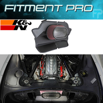 K&N 63-3120 Performance Cold Air Intake For 20-26 Chevrolet Corvette C8 6.2L V8