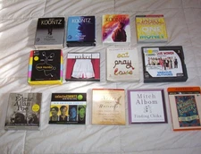 Lot of 13 FICTION Audio Books on CD: Mystery,Thrillers,Romance, ...