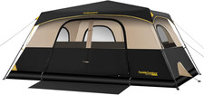 FanttikOutdoor 10 Person Camping Tent Setup in 60 Seconds with Rainfly  Windpro