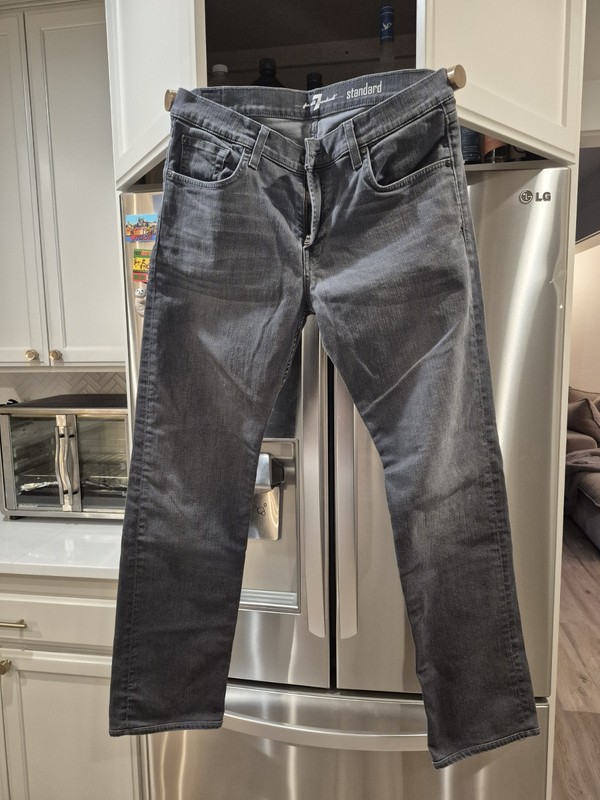 7 for All Mankind Mens Jeans Standard Gray Size 33/32