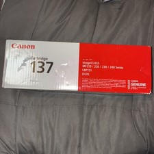 CANON Cartridge 137 Genuine Laser Printer Toner Black Cartridge New - Dented Box
