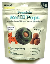 Woof Pupsicle Chicken Pops Refills Large Low Mess Dog Treat