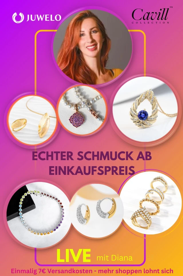 Schmuckschnäppchen mit Diana - Heute mit Gold ab 1 €