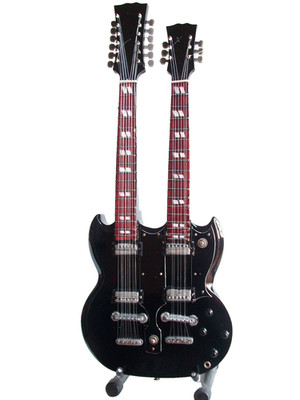 Miniaturgitarre SG Double Sleeve schwarz von Slash