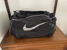 Nike Black Duffel Gym Travel Workout Tote Bag Measurements 17.5  X 14  X 12  