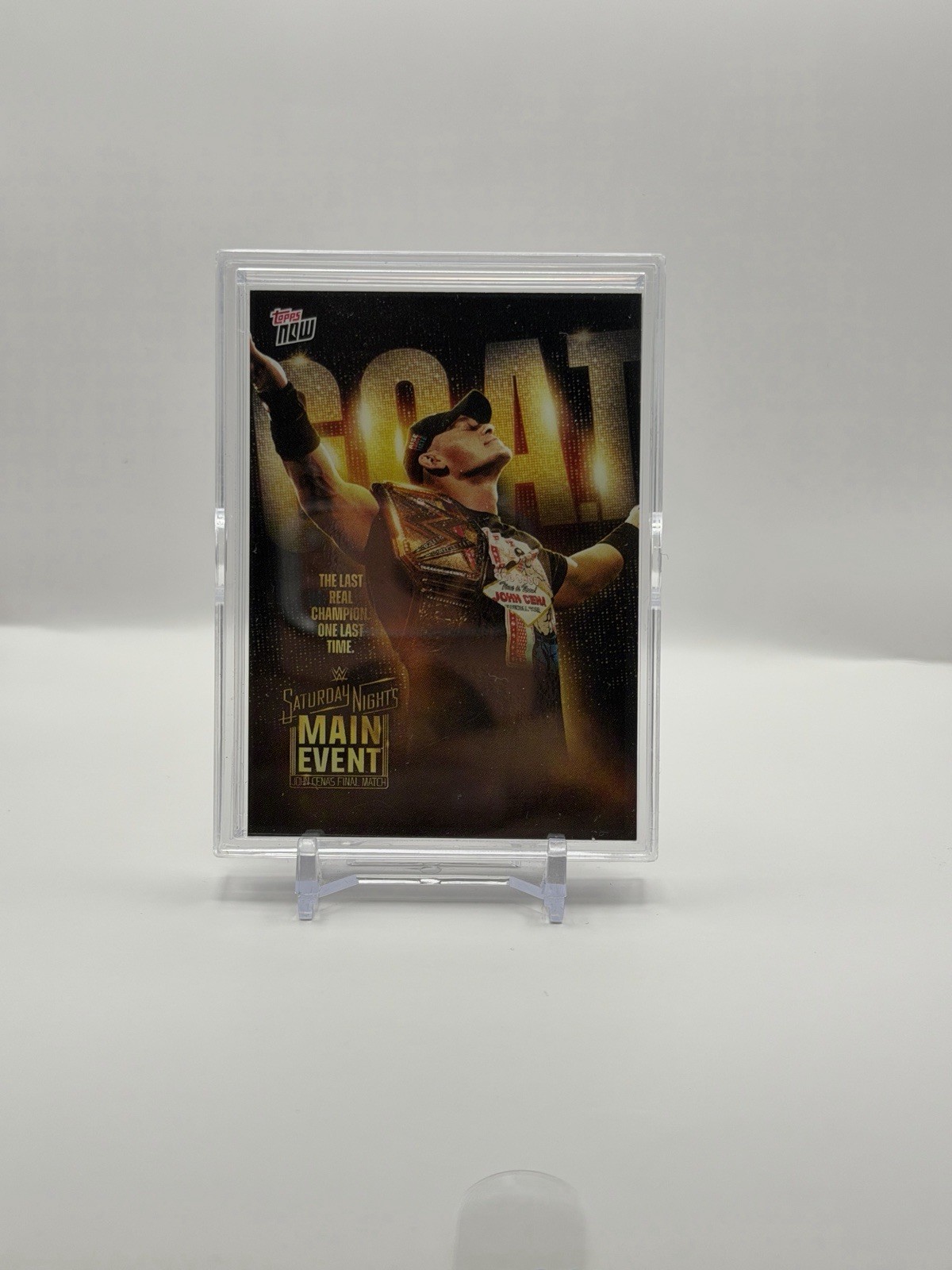 John Cena 2025 TOPPS NOW WWE Saturday Night's Main Event GOAT