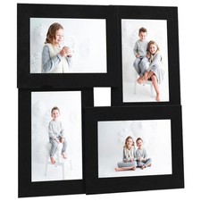 Image of WALPLUS Collage Photo Frame 4x10x15 cm Black MDF Wall Display