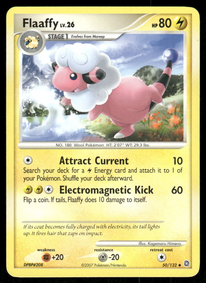 2007 Pokemon Flaaffy Uncommon Secret Wonders 50/132 DMG