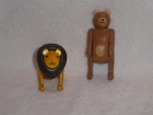 Fisher Price Little People Vintage Circus Train Animal Lot Brown Bear Male Lion
