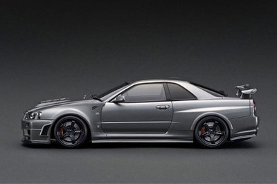 ignition model Nissan R34　IG3223　1/18 Ignition Model IG3223 1/18 Nissan Skyline GT-R R34 NISMO Silver