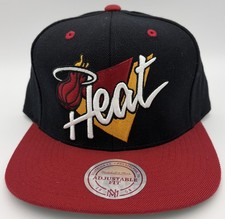 Miami Heat Vintage Mitchell  Ness Snapback Hat Cap