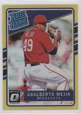 2017 Panini Donruss Optic Rated Rookies Gold Prizm 10/10 Adalberto Mejia #54 e6p