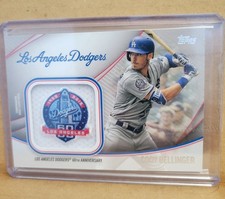 Cody Bellinger Jumbo Sleeve Patch /25 60th Anniversary Dodgers 2020 Topps
