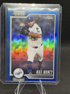 2026 Topps Chrome Max Muncy True Blue /150 Color Match Dodgers
