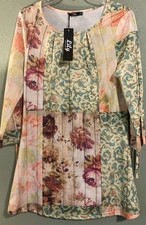 Multicolored Floral Mid Sleeve Blouse