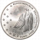 2008 G Germany 10 Euro Coin – Karlsruhe Mint – Franz Kafka – Silver