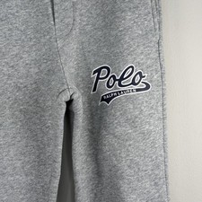 Polo Ralph Lauren Boys Size 6 Jogger Sweatpants Joggers Track Pants Grey Logo