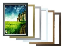 Photo Picture Mount Frame White Black Oak Poster Frame Real Wood Mount Frame