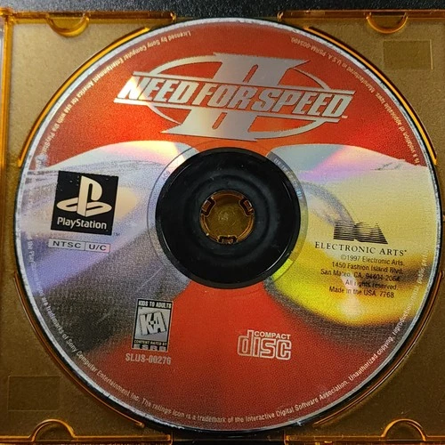 Need for Speed II - BL (Sony PlayStation 1, PS1) DISC ONLY