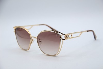 NEW CHAMPION MARI C02 GOLD BROWN HORN GRADIENT AUTHENTIC FRAMES SUNGLASSES 56-17