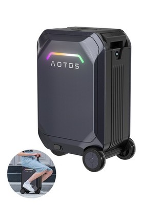 20'' SMART Electric Rideable Suitcase Silver Scooter Luggage For Travel GYEY