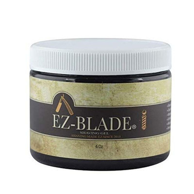 EZ BLADE Shaving Gel (6 oz) 6 Ounce (Pack of 1), Tan