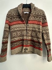 Susan Bristol Vintage Wool Cardigan Brown Sha...
