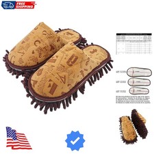 Super Chenille Microfiber Washable Mop Slippers Shoes, Detachable Mopping Sho...