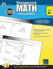 Singapore Math Challenge Workbook—Common Core Math for Grades 4-6, Additio...